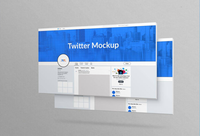 Free Professional Twitter Mockup Free Download