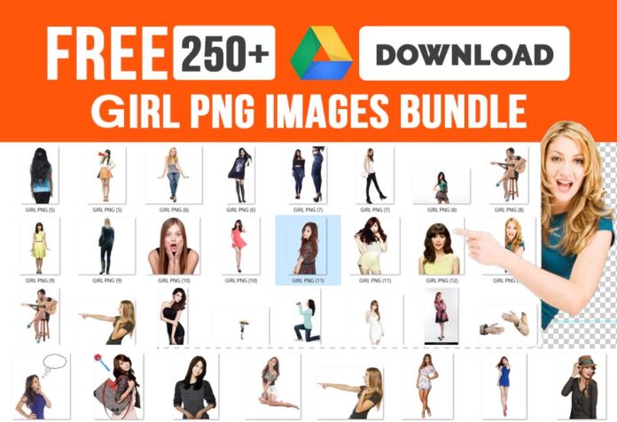 250+ Girls PNG IMAGES Bundle Free Download