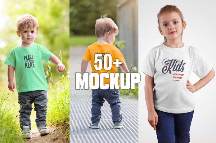 50+ Best baby, child t-shirt mockup Free Download